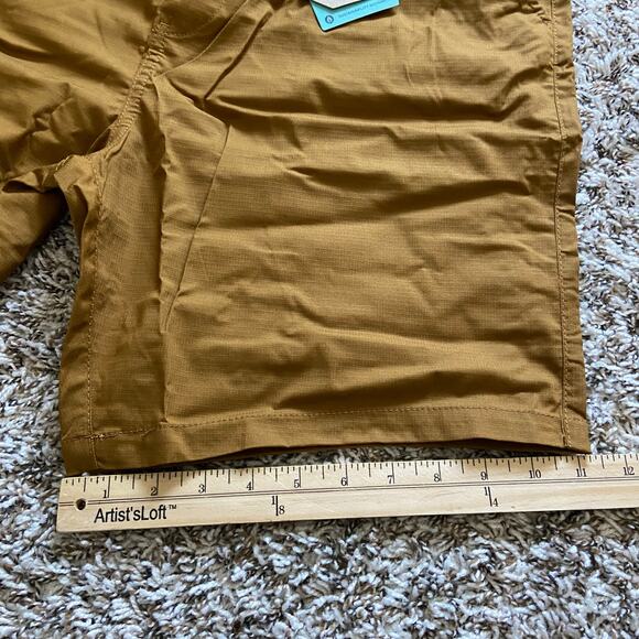 Prana Double Peak E-Waist 8" Short Men's XL Antique Bronze Standard Fit Pull On - Picture 11 of 11